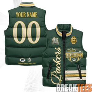 Green Bay Packers 2026 Rivalries Custom Puffer Vest