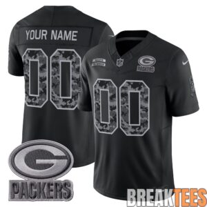 Green Bay Packers 2026 Salute to Service Limited Custom Football Jersey