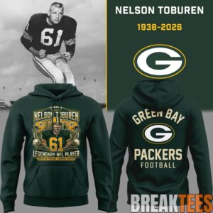 Green Bay Packers Nelson Toburen - Thank You For Memories Special Hoodie 1