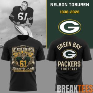Green Bay Packers Nelson Toburen - Thank You For Memories T-Shirt 1