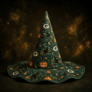 Green Bay Packers Halloween Quilted Witch Hat