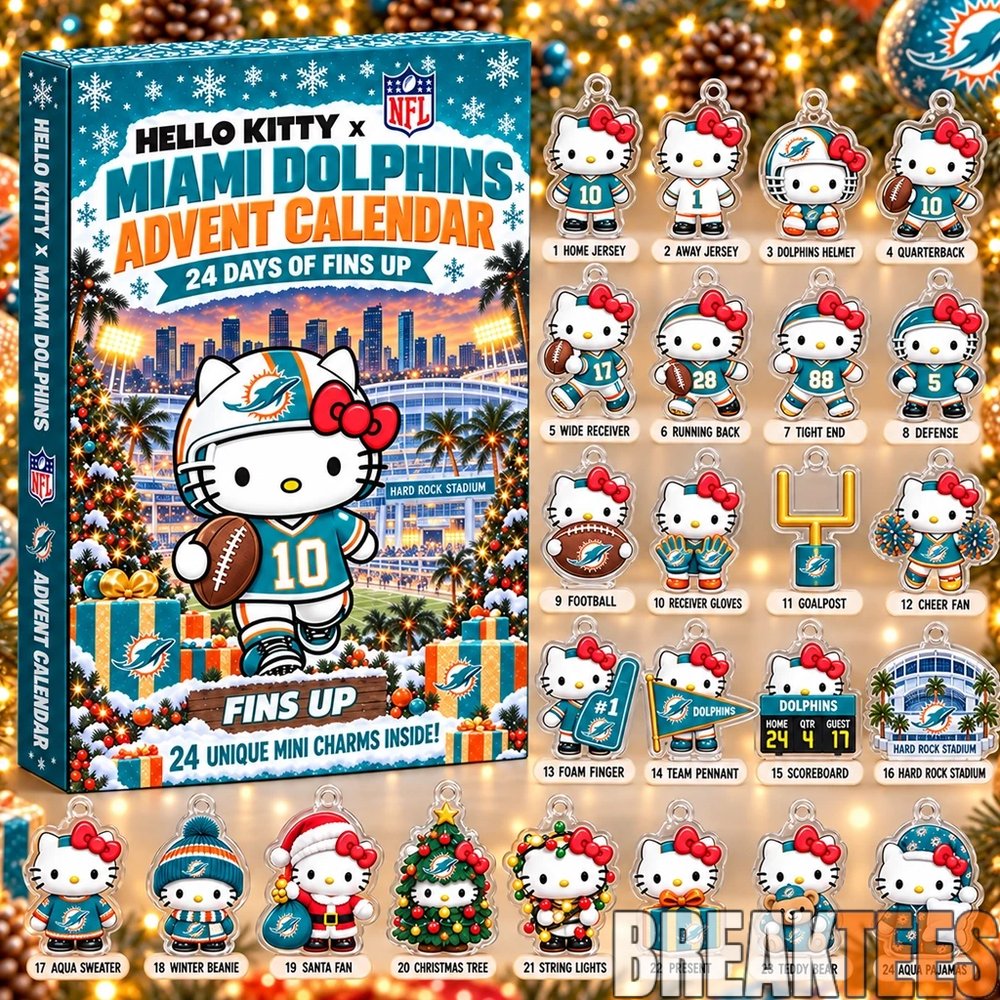 Hello Kitty x Miami Dolphins 2026 Christmas Advent Calendar Hello Kitty x Miami Dolphins 2026 Christmas Advent Calendar