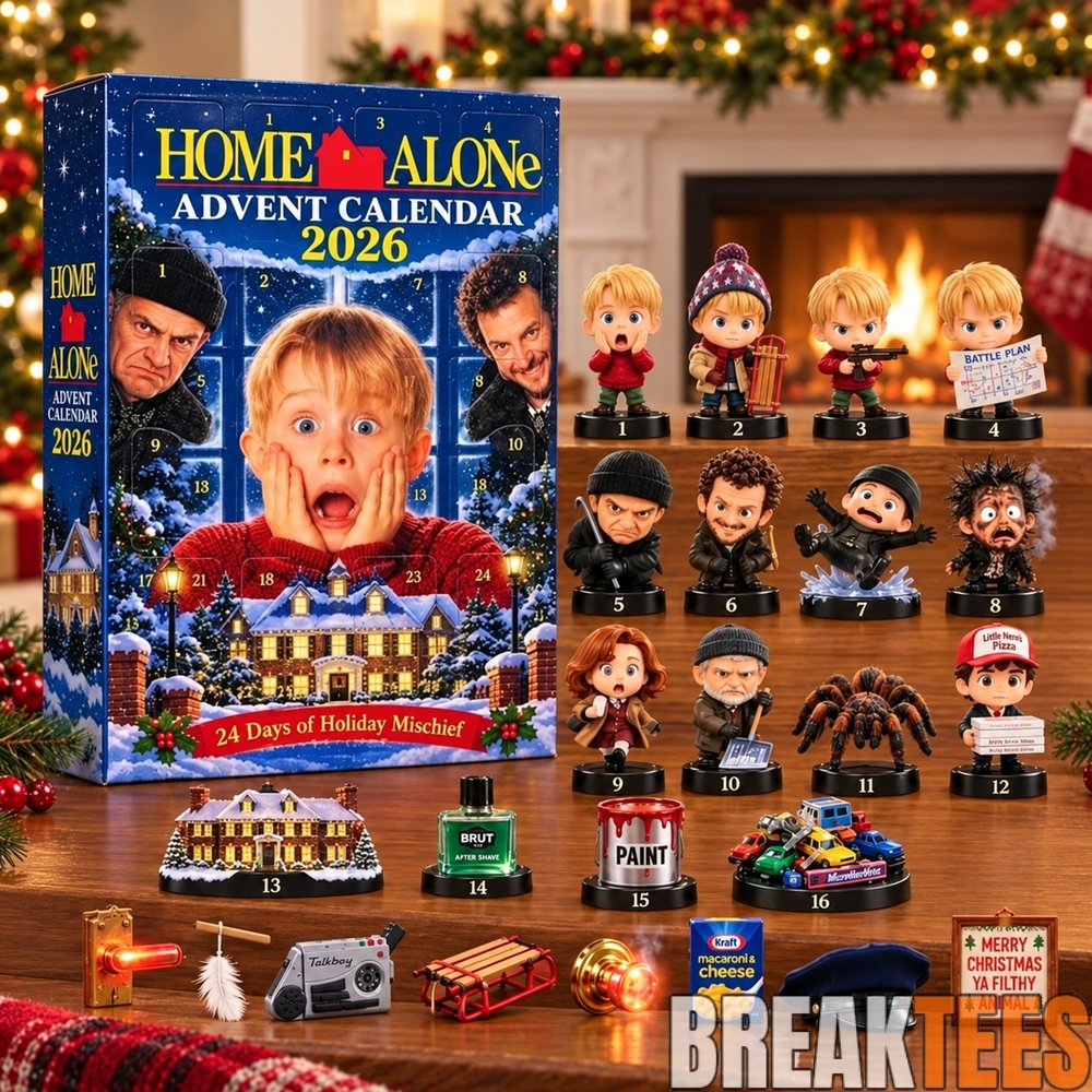 Home Alone Inspired Advent Calendar Christmas Ornament 2026 – 2D Flat Holiday Keepsake Home Alone Inspired Advent Calendar Christmas Ornament 2026 – 2D Flat Holiday Keepsake