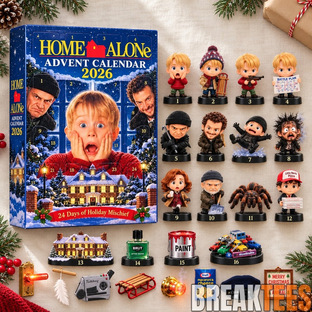 Home Alone Inspired Advent Calendar Christmas Ornament 2026 – 2D Flat Holiday Keepsake Home Alone Inspired Advent Calendar Christmas Ornament 2026 – 2D Flat Holiday Keepsake
