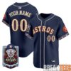 Kansas City Chiefs 4X Champs Gold Trim Edition Custom Baseball Jersey