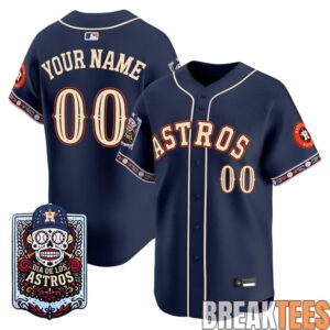 Houston Astros Día de los Muertos Custom Baseball Jersey