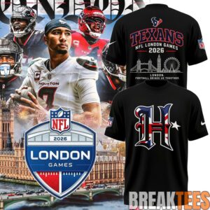 Houston Texans 2026 London Games Commemorative Football T-Shirt