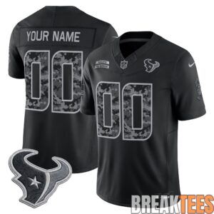 Houston Texans 2026 Salute to Service Limited Custom Football Jersey