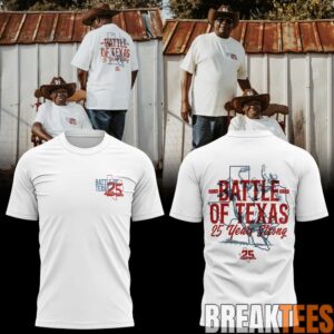 Houston Texans Battle of Texas 25 Years Strong Special T-Shirt