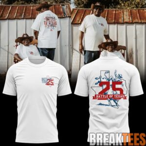 Houston Texans Battle of Texas 25 Years Strong Special T-Shirt 1