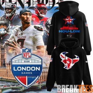 Houston Texans NFL London Games 2026 Graphic Hoodie