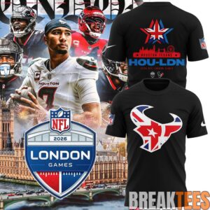Houston Texans NFL London Games 2026 Graphic T-Shirt