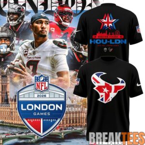 Houston Texans NFL London Games 2026 Graphic T-Shirt 1