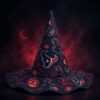 Indianapolis Colts Halloween Moon Pumpkin Quilted Witch Hat