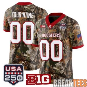 Indiana Hoosiers 2026 Salute to Service Custom Football Jersey 1 Indiana Hoosiers 2026 Salute to Service Custom Football Jersey 1