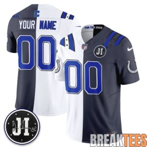 Indianapolis Colts 2026 Rivalries Split Custom Football Jersey 1