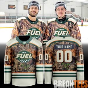 Indy Fuel Mossy Oak Camo Night Custom Hockey Jersey