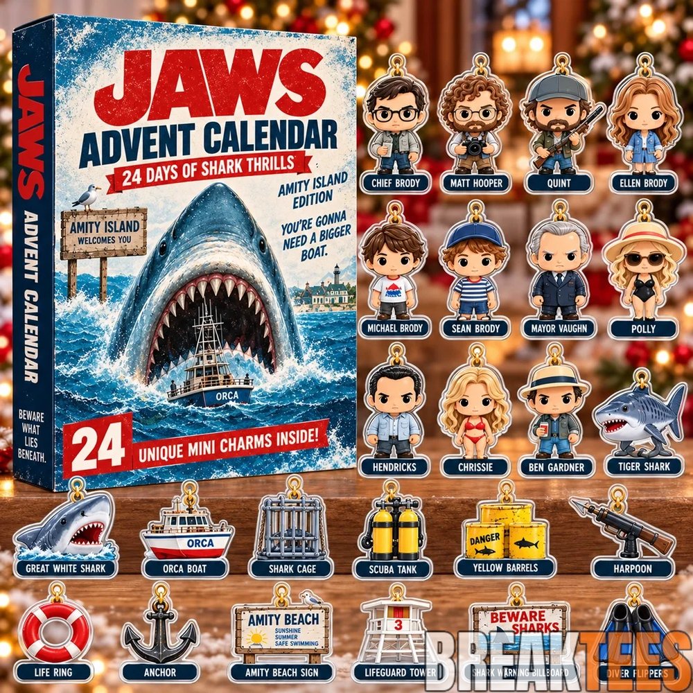JAWS Movie Amity Island 2026 Advent Calendar – 24 Days of Shark Thrills JAWS Movie Amity Island 2026 Advent Calendar – 24 Days of Shark Thrills