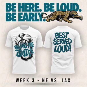 Jacksonville Jaguars Bring The Juice, Best Served Loud! T-Shirt 1
