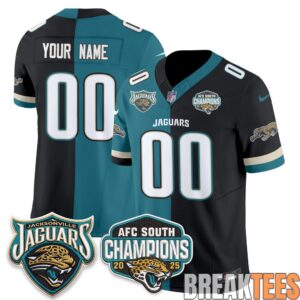Jacksonville Jaguars Split Edition Custom Football Jersey