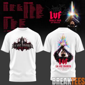 Jay Wheeler La Voz Favorita World Tour T-Shirt 2