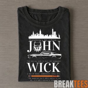 John Wick John Holding a Gun Chapter 1 Collage T-Shirt 1 John Wick John Holding a Gun Chapter 1 Collage T-Shirt 1