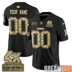 Kansas City Chiefs 2026 Salute to Service Custom Football Jersey 1