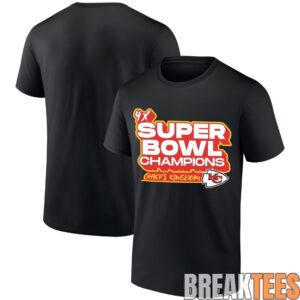 Kansas City Chiefs 4x Super Bowl Champions T-Shirt