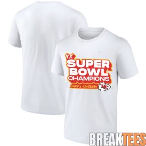 Kansas City Chiefs 4x Super Bowl Champions T-Shirt 1 Kansas City Chiefs 4x Super Bowl Champions T-Shirt 1
