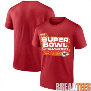 Kansas City Chiefs 4x Super Bowl Champions T-Shirt 2 Kansas City Chiefs 4x Super Bowl Champions T-Shirt 2