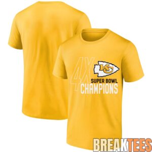 Kansas City Chiefs 4x Super Bowl Champions T-Shirt 7 Kansas City Chiefs 4x Super Bowl Champions T-Shirt 7