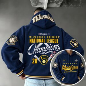 Limited Edition Milwaukee Brewers 2026 National League Champions Hoodie 2 Limited Edition Milwaukee Brewers 2026 National League Champions Hoodie 2