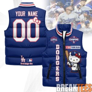 Los Angeles Dodgers x Hello Kitty Custom Puffer Vest 4