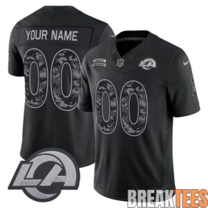 Los Angeles Rams 2026 Salute to Service Custom Football Jersey
