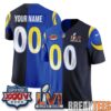 Los Angeles Rams Split Custom Football Jersey
