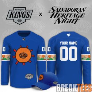 Los Angeles Kings Salvadoran Heritage Night Hockey Jersey
