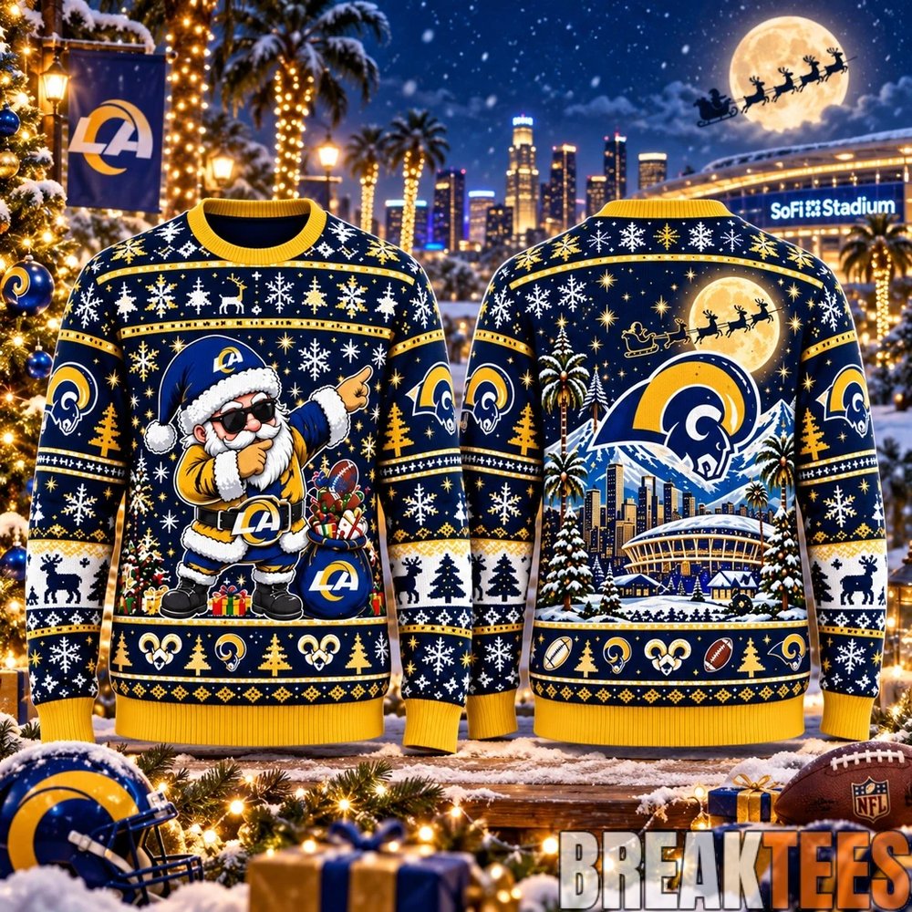 Los Angeles Rams Santa Claus Xmas 2026 Ugly Sweater Los Angeles Rams Santa Claus Xmas 2026 Ugly Sweater