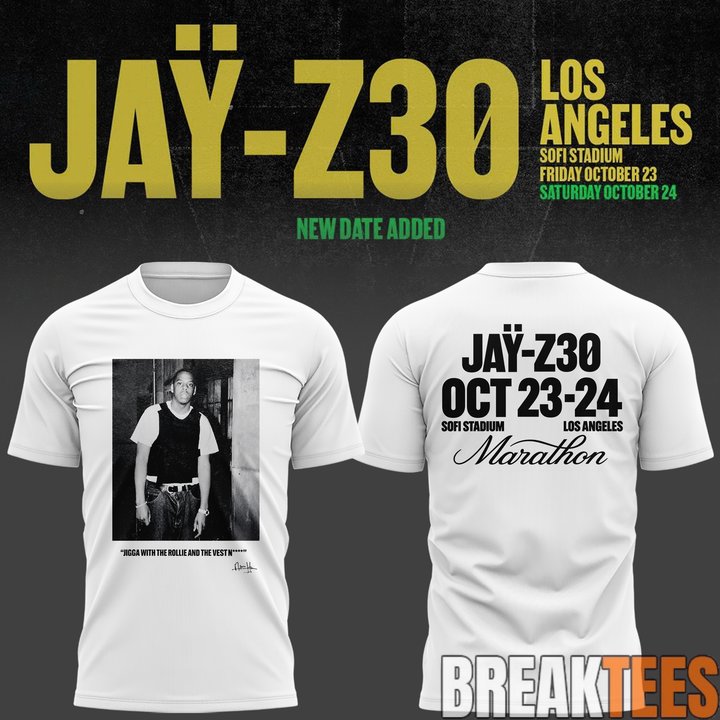 Marathon x JAY-Z 30 Exclusive T-Shirt 2026 Marathon x JAY-Z 30 Exclusive T-Shirt 2026