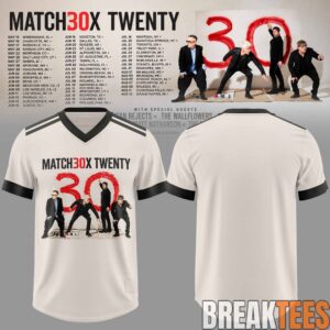 Matchbox Twenty 30 North American Tour 2027 Special Football Jersey 3