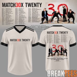 Matchbox Twenty 30 North American Tour 2027 Special Football Jersey 4