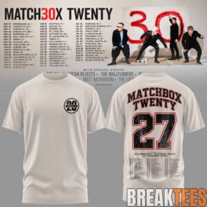 Matchbox Twenty 30 North American Tour 2027 T-Shirt 3