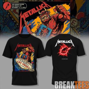Metallic Life Burns Faster Las Vegas 2026 Tour T-Shirt 2