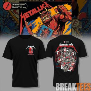 Metallic Life Burns Faster Las Vegas 2026 Tour T-Shirt 5