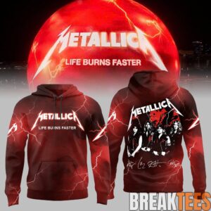 Metallica Life Burns Faster Sphere Las Vegas Concert Hoodie 1