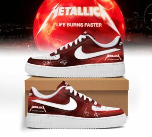 Metallica Life Burns Faster Sphere Las Vegas Concert AF1 Shoes