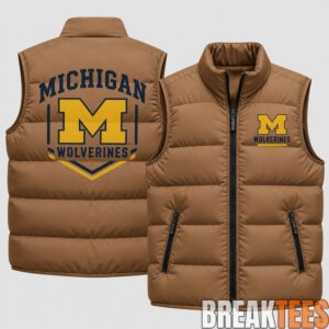 Michigan Wolverines 2026 Military Appreciation Puffer Vest 2