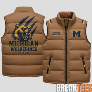Michigan Wolverines 2026 Military Appreciation Puffer Vest 5