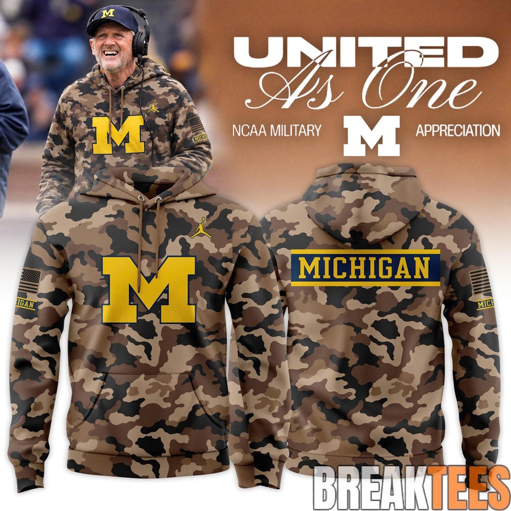 Michigan Wolverines 2026 Military Appreciation Special Edition Hoodie Michigan Wolverines 2026 Military Appreciation Special Edition Hoodie