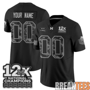 Michigan Wolverines 2026 Salute to Service Custom Football Jersey