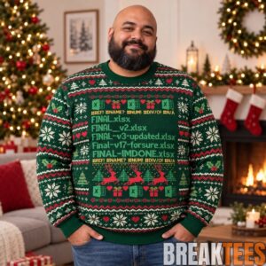 Microsoft Excel Final Version Spreadsheet Christmas Ugly Sweater 3